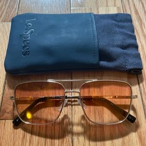 LE SPECS Hercules Orange Sunglasses